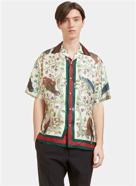 gucci short sleeve button up|gucci long sleeve shirt men's.